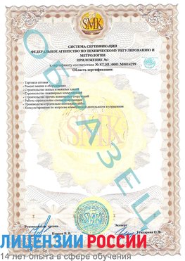 Образец сертификата соответствия (приложение) Муром Сертификат ISO 14001